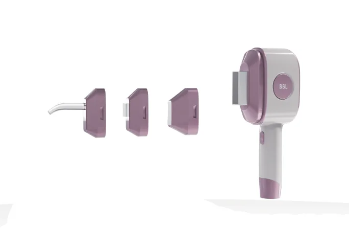 BBL handpiece with filter tips