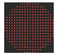 Fractional scan pattern