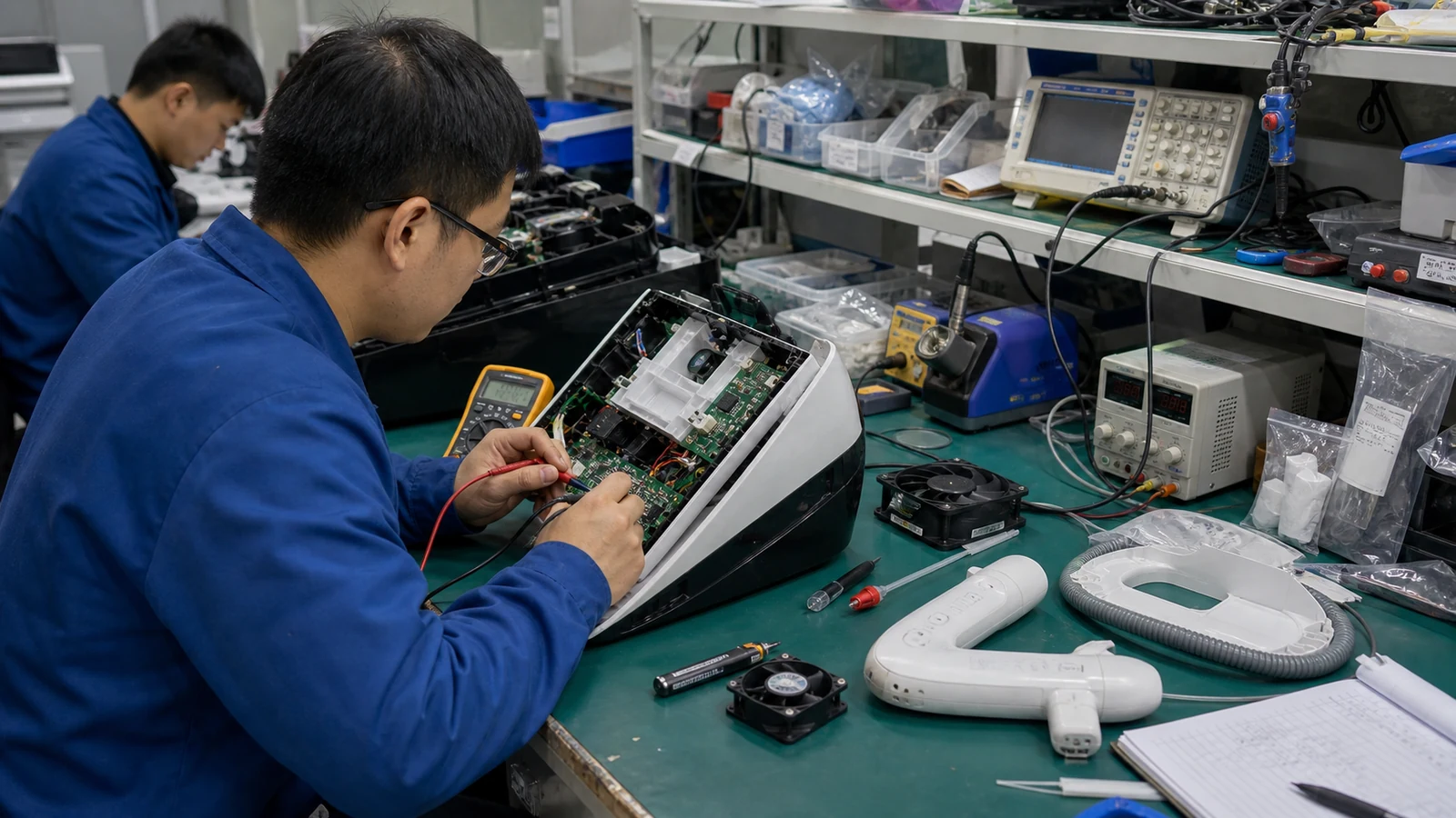 Service center, diagnostics and repair support